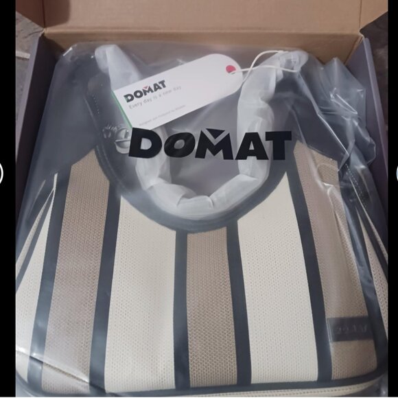 Y2K style Hobo Bag Satchel purse leather & wallet 2000s striped tan cream Dior - Picture 7 of 12